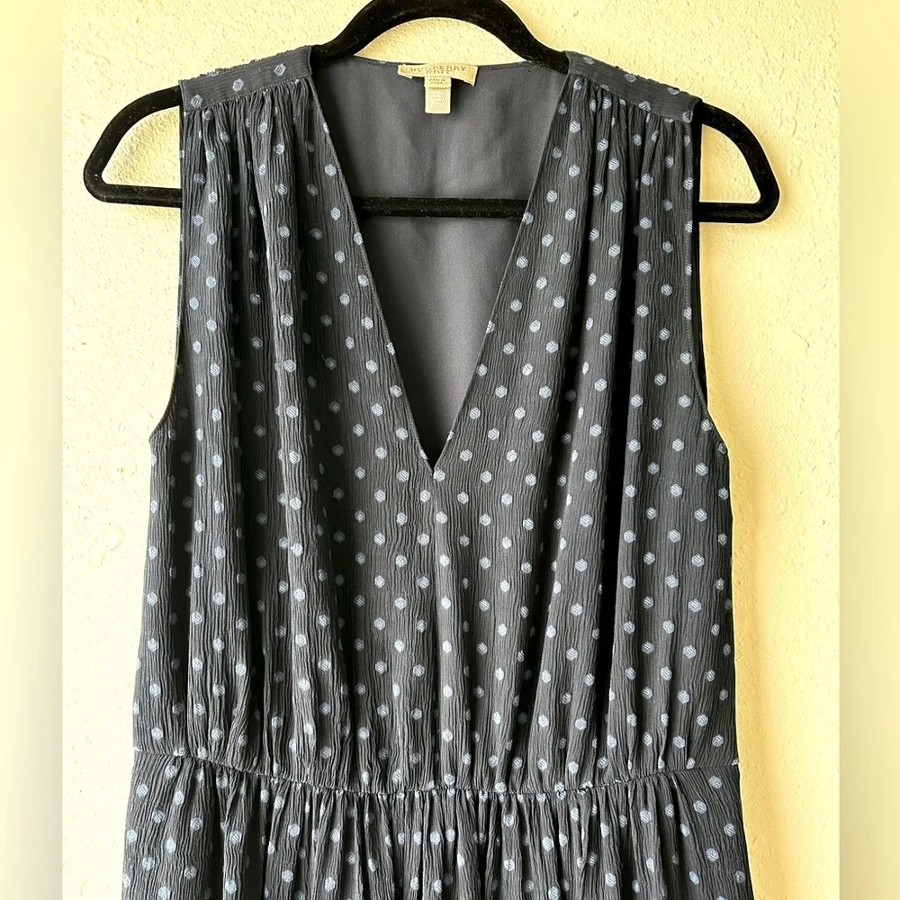 Burberry Brit Sleeveless Embroidered Pleated Mini Dress - Picture 3 of 8